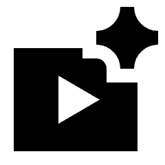 Ai Spark Generate Video Fill Icon from Sharp Fill - Material Pro Set