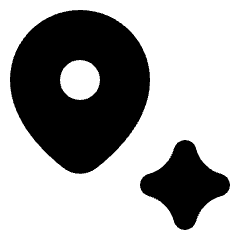 Ai Spark Navigation Fill Icon from Rounded Fill - Streamline Material Set