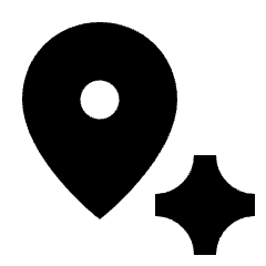 Ai Spark Navigation Fill Icon from Sharp Fill - Material Pro Set