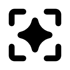 Ai Spark Scanner Icon from Rounded Line - Material Pro Set