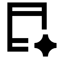 Ai Spark Tablet Icon from Sharp Line - Material Pro Set