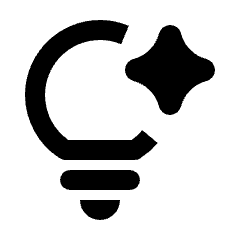 Ai Spark Technology Icon from Rounded Line - Streamline Material Set