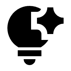 Ai Spark Technology Fill Icon from Sharp Fill - Streamline Material Set