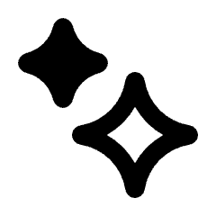 Ai Sparkles Icon from Rounded Line - Material Pro Set