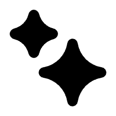 Ai Sparkles Fill Icon from Rounded Fill - Streamline Material Set