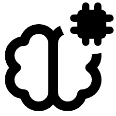 Brain Chip Transplant Icon from Rounded Line - Streamline Material Set