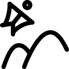 Sport Wingsuit Flying Icon from Ultimate Regular Set