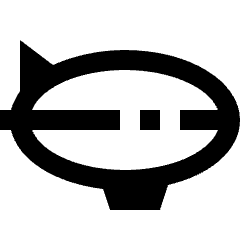 Aircraft Airship Side Icon from Nova Line Icons Set