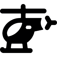 Aircraft Chopper 1 Icon from Ultimate Bold Set