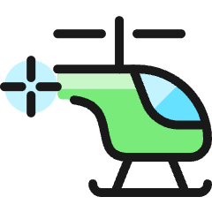 Aircraft Chopper 2 Icon from Ultimate Colors Set