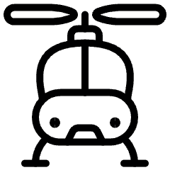 Aircraft Chopper Icon from Ultimate Light Set