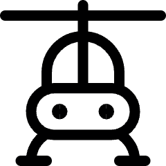 Aircraft Chopper Icon from Ultimate Regular Set