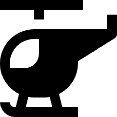 Aircraft Helicopter Icon from Nova Solid Set