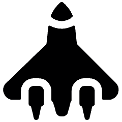 Aircraft Military Plane Icon from Ultimate Bold Set