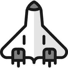 Aircraft Military Plane Icon from Ultimate Colors Set