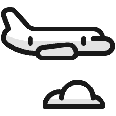 Aircraft Plane 1 Icon from Ultimate Colors Set
