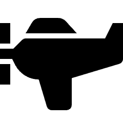 Aircraft Propeller Airplane Side Icon from Nova Solid Set