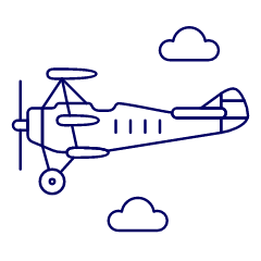 Propeller Plane 4 Illustration from UX Line Set