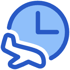 Airport Arrival Time Icon from Plump Duo Set