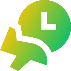 Airport Arrival Time Icon from Sharp Gradient Set