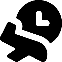 Airport Arrival Time Icon from Micro Solid Set