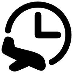 Airport Arrival Time Icon from Plump Remix Set