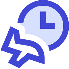 Airport Arrival Time Icon from Sharp Duo Set