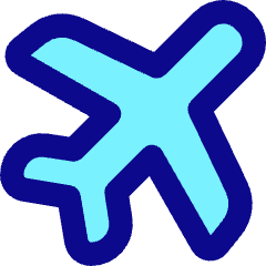 Airport Plane Icon from Core Pop Set