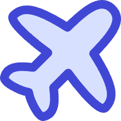 Airport Plane Icon from Flex Duo Set
