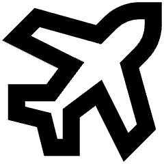 Airport Plane Icon from Sharp Remix Set