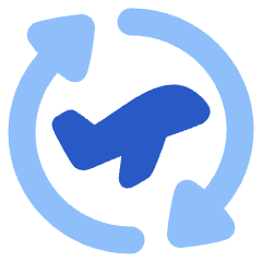 Airport Plane Transit Icon from Plump Flat Set