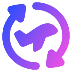 Airport Plane Transit Icon from Plump Gradient Set