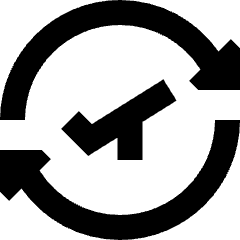 Airport Plane Transit Icon from Sharp Solid Set