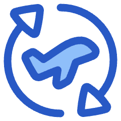 Airport Plane Transit Icon from Plump Duo Set