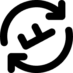 Airport Plane Transit Icon from Micro Line Set