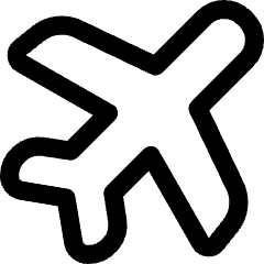 Airport Plane Icon from Core Line Set