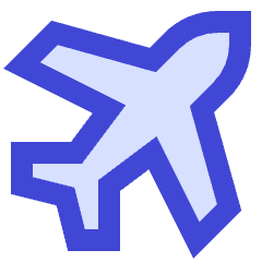 Airport Plane Icon from Sharp Duo Set
