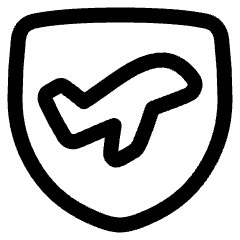 Airport Security Icon from Plump Line Set