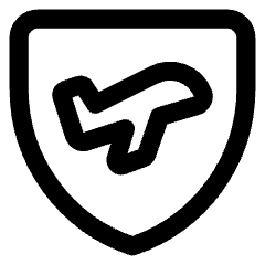 Airport Security Icon from Core Line Set