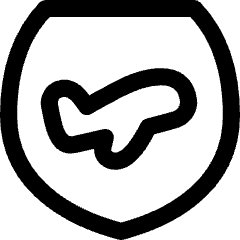 Airport Security Icon from Flex Line Set