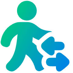 Airport Transfer Icon from Plump Gradient Set