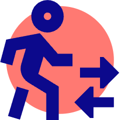 Airport Transfer Icon from Sharp Pop Set
