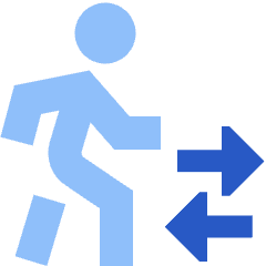 Airport Transfer Icon from Sharp Flat Set