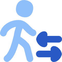 Airport Transfer Icon from Flex Flat Set