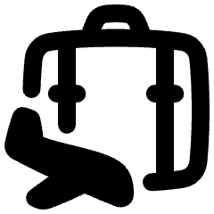 Baggage Airplane Icon from Plump Remix Set