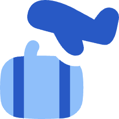 Baggage Airplane Icon from Flex Flat Set