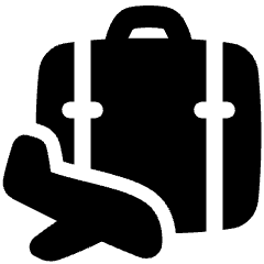 Baggage Airplane Icon from Plump Solid Set