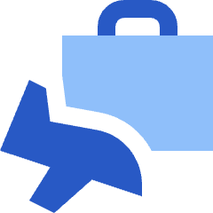 Baggage Airplane Icon from Sharp Flat Set