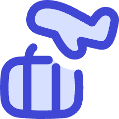 Baggage Airplane Icon from Flex Duo Set
