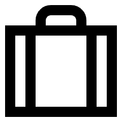 Baggage Icon from Sharp Line Set